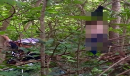 Cô gái chết bất thường trong tư thế treo cổ ở vườn tràm